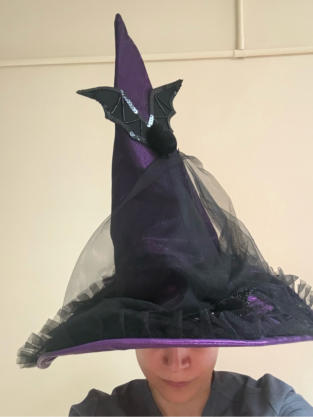 Purple Witch Hat women’s Costume Accessory - Picture 3 of 6